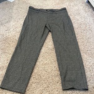 Black and white dress pants